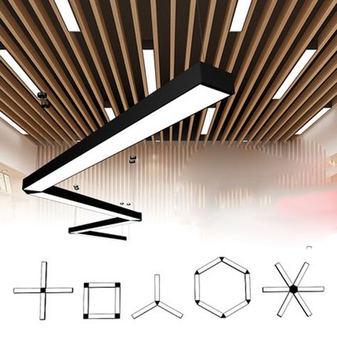 Led Office Lighting, Office Chandelier, Magnetic Track Light, Bar Lights, Light Suit, Bar Ceilings, Architectural Lighting Design, Linear Light, Corner Lamp