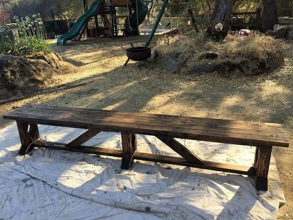 Small Garden Bench, Wood Bench Outdoor, Diy Wood Bench, Wood Table Diy, Long Bench, Woodworking Box, Bench Seating, Diy Bench, Dining Table With Bench