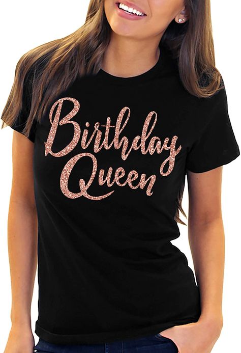 Rose Gold Birthday, Birthday Squad Shirts, Tshirts For Women, Birthday Queen, Queen Tshirt, Queen Shirts, Birthday Party Shirt, Squad Shirt, Birthday Tee