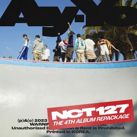 “Ay-Yo — The 4th Album Repackage” NCT127 (SM Entertainment) Nct Album, Poster Store, Music Cds, Pop Bands, Pop Rock, Music Performance, Photo Postcards, Pop Rocks, Logo Sticker