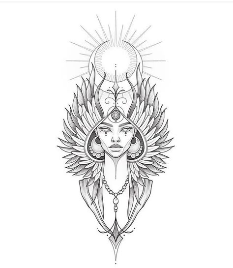 Tattoo Design Drawings Unique, Egyptian Queen Tattoos, Cleopatra Tattoo, Egypt Tattoo Design, Nefertiti Tattoo, Neo Tattoo, Egyptian Tattoo Sleeve, African Tattoo, Health Tattoo