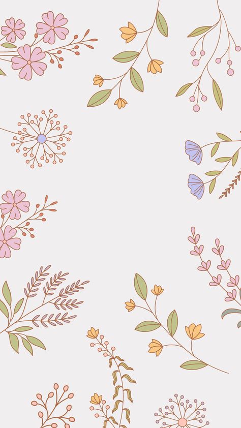 Wallpaper iPhone - papel de parede floral Floral Wallpaper Iphone Vintage, Wallpaper Iphone Vintage, Tela Iphone, Rangoli Designs Simple Diwali, Nature Iphone Wallpaper, Floral Wallpaper Iphone, Vintage Flowers Wallpaper, Wallpaper Floral