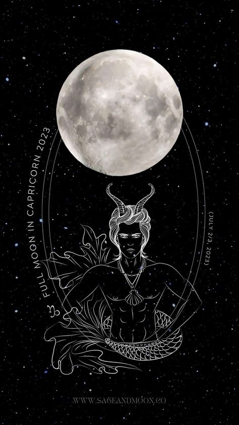 Full Moon in Capricorn (2023): Predictions Pisces 2023, Capricorn 2023, 2023 Predictions, Full Moon In Capricorn, Moon Capricorn, Moon In Capricorn, Capricorn Moon, Capricorn Sign, Lunar Phase