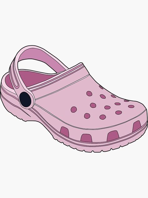 Hydro Stickers, Crocs Shoe, Pink Crocs, Tumblr Stickers, Shoe Print, Starter Pack, Crocs Shoes, Iphone Wallet, Sandals