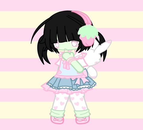 Cutecore Gacha Life Oc, Gacha Kawaii Outfits, Cutecore Gacha Oc, Cutecore Gacha, Kawaii Names, Kawaii Gacha, Gacha Fits, Kawaii Emo, Creepy Cute Aesthetic