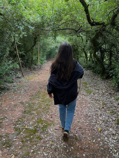 Walk In The Woods Aesthetic, Out Of The Woods Aesthetic, Walk In Woods, Walking Silhouette, Nature Shoot, Branding Aesthetic, Walking In The Woods, Selfcare Aesthetic, Snap Pics