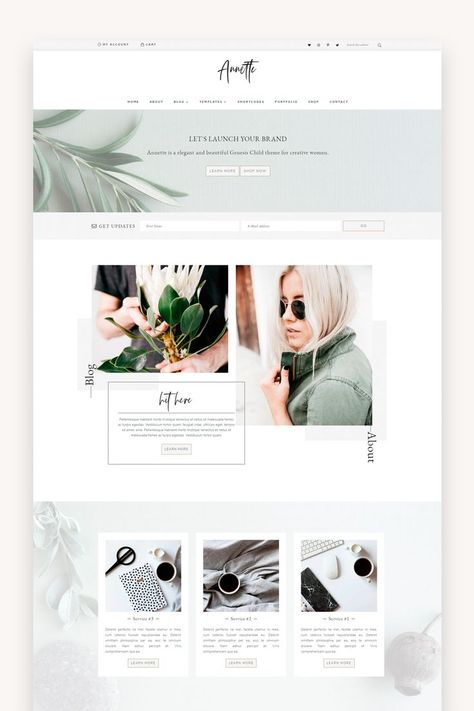 Blog Inspo Website, Modern Website Design Layout, Digital Consulting, Blog Layout Design, Feminine Website Design, Feminine Web Design, Layout Portfolio, Website Layout Inspiration, Feminine Website