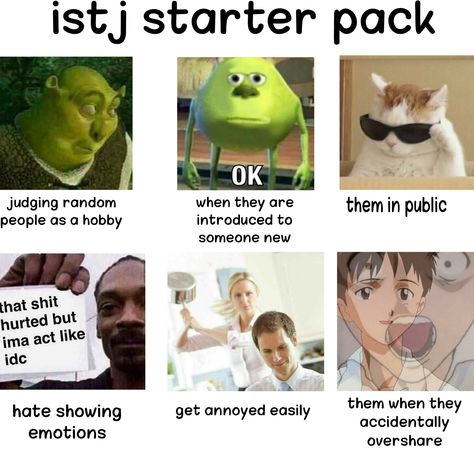 Istj Aesthetic Pictures, Istj Memes So True, Istj Vibe Core, Istp Personality Funny, Istj Memes Funny, Personality Starter Pack, Mbti Personality Funny, Istj Vibes, Istj Personality Aesthetic