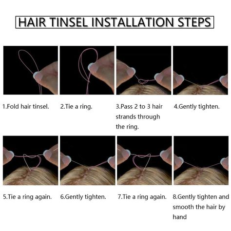 How To Put Hair Tinsel In, Green Hair Tinsel, Glitter Hair Strands, Hair Tinsels, Glitter Extensions, Fairy Hair Tinsel, Different Colors Of Hair, Strands Hair, Colors Of Hair