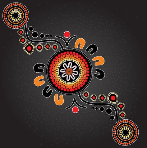 Aboriginal Art Australian, Aboriginal Tattoo, Vector Painting, Aboriginal Symbols, Aboriginal Art Symbols, Aboriginal Art Dot Painting, Aboriginal Dot Painting, Indigenous Australian Art, Aboriginal Dot Art