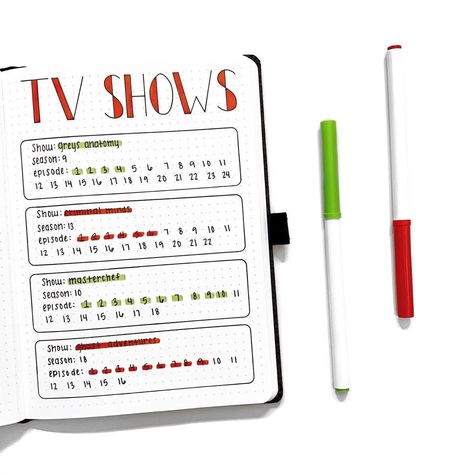 making some progress on the tv shows i’m watching! i’m specifically loving this new season of masterchef so far ❤️ how do you guys track… Tv Shows Bullet Journal, Tv Show Tracker Bullet Journal, Tv Show Bullet Journal, Tv Show Journal, 2024 Bujo, Boulet Journal, Bullet Journal Notebook, Bullet Journal Writing, Journal Inspo