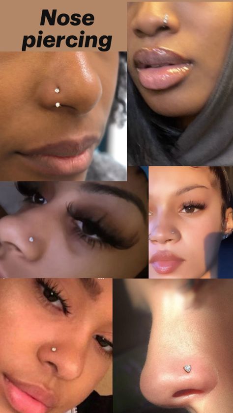 Cute Nose Studs, Double Nose Piercing, Bellybutton Piercings, Nose Piercing Hoop, Nose Piercing Stud, Cute Dreads, Pretty Ear Piercings, Lipstick Designs, Nose Piercings