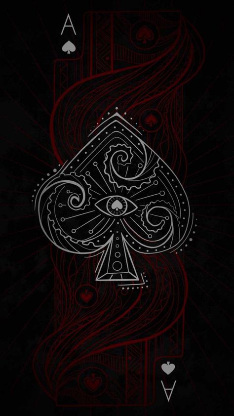 Ace Card Wallpaper Iphone, Wallpaper Crafts, M Wallpaper, Ace Card, Ipad Wallpapers, Crazy Wallpaper, Card Tattoo, Iphone Wallpaper Images, Dark Phone Wallpapers