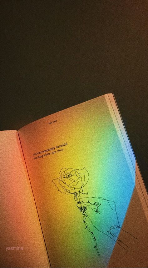 so aesthetically pleasing milk and honey book rainbow Miel Aesthetic, Milk And Honey Aesthetic, Milk And Honey Poems, Server Aesthetic, Milk And Honey Book, Honey Aesthetic, Aesthetic Bg, Milk And Honey Quotes, Book Rainbow