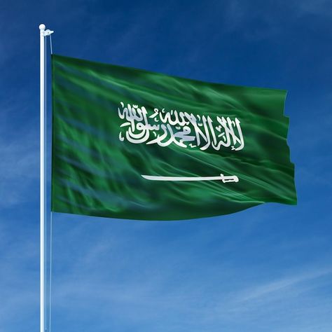 Premium Photo | Illustration of saudi arabia flag Saudi Flag, Emirates Flag, Travel To Saudi Arabia, Bernard Arnault, Saudi Arabia Flag, Iranian Beauty, Islamic Wallpaper Hd, Riyadh Saudi Arabia, Natural Fertility