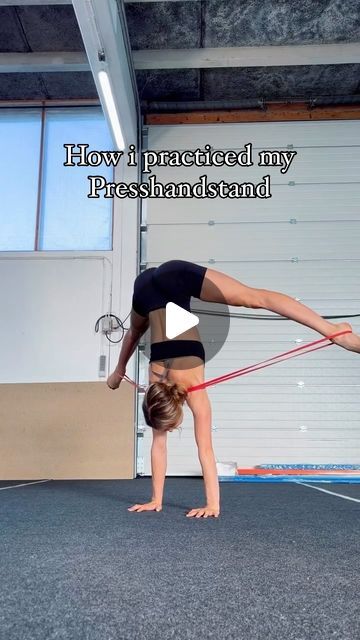 Mille My Jensen on Instagram: "I practiced this exercise a lot when I was learning to do a press handstand from a straddle position. The exercise is good if you can do a straddle and a press handstand from the floor separately, but find it challenging to combine the two movements.
Remember to save the reel❤️🥹🙏🏻#repost 

#presshandstand #straddleup #katetestem #workoutwithrubberband #elasticbandsworkout #exerciseswithelasticbands" How To Do A Press Handstand, Press To Handstand, Press Handstand, Handstand, The Floor, The Two, Find It, You Can Do, Two By Two