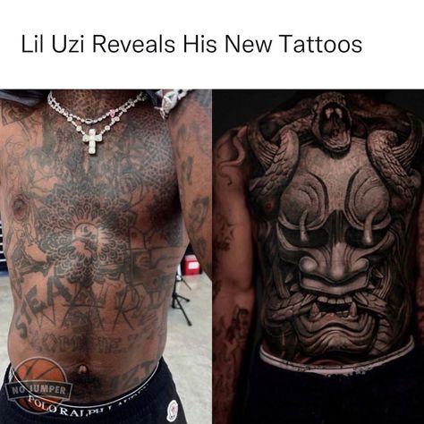 Lil Uzi Vert Tattoos, Brian Dawkins, Airbrush Designs, Tattoos For Black Skin, Full Body Tattoo, Incredible Tattoos, Lil Uzi, Rap Artists, Lil Uzi Vert