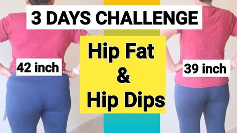 REDUCE HIP FAT | 3 DAYS CHALLENGE TO REDUCE HIP FAT | SLIM LEGS CHALLENGE | GET RID OF HIP FAT FAST🔥 Reduce Hip Fat Exercise, Thigh Fat Burning Workout, Reduce Hip Dips, Legs Challenge, Hip Fat Exercises, Exercise To Reduce Hips, Leg Challenge, Hips Dips, Reduce Hips