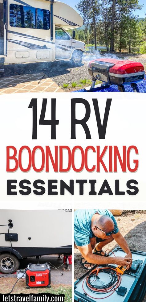 Boondocking Rv, Boondocking Camping, Camping Supply List, Travel Trailer Living, Rv Camping Checklist, Rv Dreams, Rv Camping Tips, Travel Trailer Camping, Dry Camping