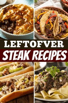 Searching for leftover steak recipes to create another delicious meal? From quesadillas to pot pie, these are some of the best ways to use leftover steak. Leftover Round Steak Recipes, Leftover Tri Tip Recipes Ideas, Uses For Leftover Steak, Dinner With Leftover Steak, Recipe For Leftover Steak, Sliced Steak Dinner Ideas, Leftover T Bone Steak Recipes, Leftover Sirloin Steak Recipes, Meals With Leftover Steak