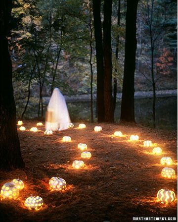 Outside decor Halloween ideas. Fun for my Halloween party! Creepy Halloween Diy, Haunted Trail Ideas, Haunted Maze, Community Halloween, Martha Stewart Halloween, Haunted Woods, Haunted Hayride, Halloween Decoration Ideas, Haunted Forest