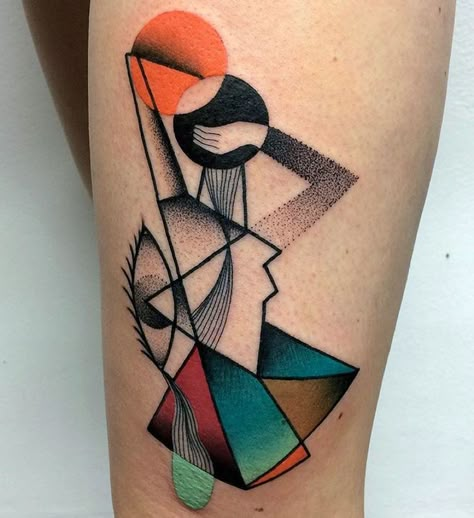 Marius Ztrubisz | Minimalist Tattoo Artist | Scandinavia Standard http://www.retroj.am/minimal-tattoos/ Tattoo Modern, Minimalist Tattoo Meaning, Abstract Art Tattoo, Colored Tattoo Design, Modern Art Tattoos, Typography Tattoo, Abstract Tattoo Designs, Tattoos Geometric, Modern Tattoos