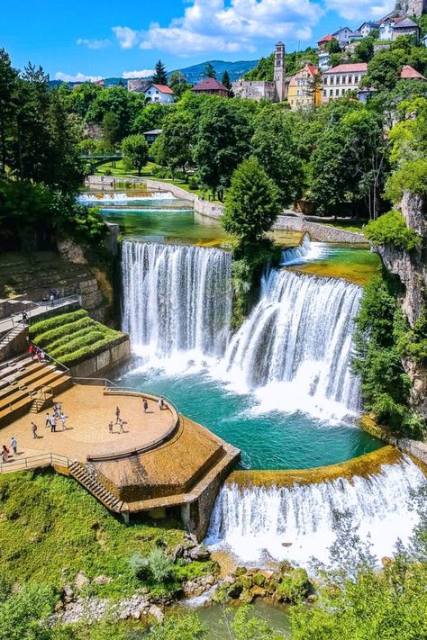 Pilava Waterfalls, Bosnia Herzegovina Jajce Bosnia, Nature Places, Earth View, Bosnia Herzegovina, Our Earth, Beautiful Places On Earth, Beautiful Photos Of Nature, Beautiful Waterfalls, Beautiful Photo