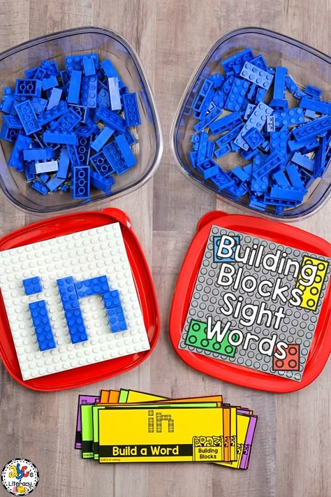 Are you looking for a new word work activity that your students are sure to love? This Building Blocks Sight Word Box is a hands-on way for your students to practice reading and spelling their sight words. This interactive activity is fun for morning tubs, literacy centers, or as an enrichment activity for early finishers. The best part is that these boxes are easy and inexpensive to make! Click on the picture to learn more about this word work center! #sightwords #buildingblockssightwordbox Sight Word Centers, Word Boxes, Morning Tubs, Teaching Sight Words, Word Work Centers, Word Work Activities, Kindergarten Centers, Sight Words Kindergarten, Sight Word Practice