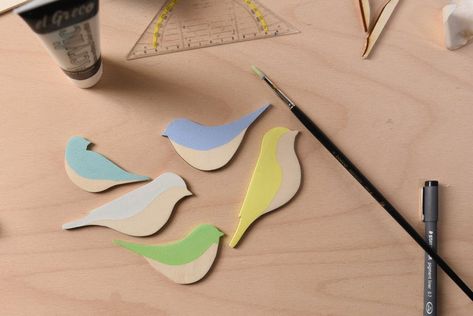 Wooden Birds - Spring Craft : 4 Steps (with Pictures) - Instructables Birds Spring, Wooden Birds, Bird Houses Painted, Spring Craft, Spring Decoration, Woodworking Toys, Different Birds, Wood Carving Designs, Wooden Statues