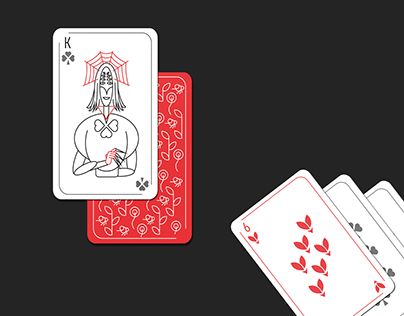 Minimalist Playing Cards, The Suits, Deck Of Playing Cards, Playing Card Deck, Carnival Costumes, Character Designs, Minimalist Style, Vector Graphics, Fairy Tales