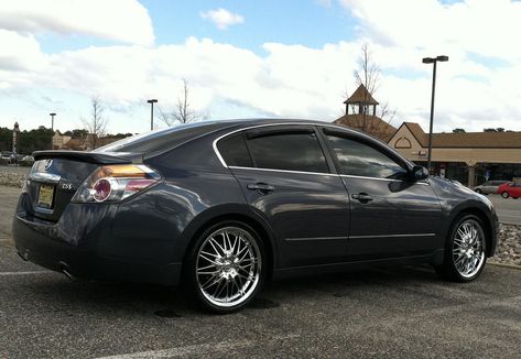 Nissan Altima Wheels | Custom Rim and Tire Packages Nissan Altima Custom 2008, Nissan Altima Tuning, Nissan Altima Custom, 2010 Nissan Altima, Car Motivation, 2007 Nissan Altima, Custom Rims, Custom Wheels And Tires, 17 Inch Wheels