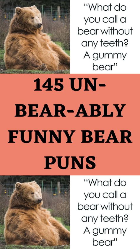 Bears are one of nature's greatest trickeries—why make an animal with such adorable fluffy ears, squishy paws, and luxurious fur into an ultimate killing machine? All we want to do is lovingly squeeze them and sleep through the winter together with them in their lair, not to be their lunch. Now that, my friends, is probably one of the most significant injustices in life. And all we can do about it (besides squealing from joy by looking at cute bears in pictures) is to read Bear Sayings, Bear Puns, Good Work Ethic, Life Skills Classroom, High School Kids, Funny Bears, Craft Show Ideas, Motivational Speeches, Grizzly Bear