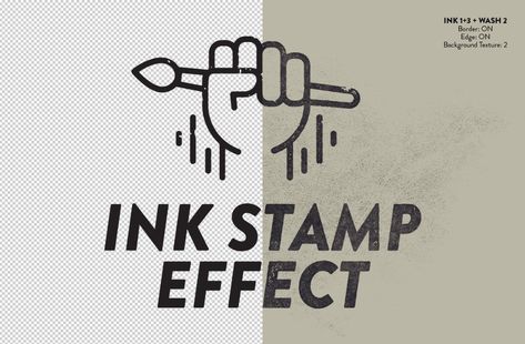 Ink Stamp Effects - WeGraphics Stamp Overlay, Color Picker, Ink Stamps, Text Effects, Photoshop Actions, Textured Background, Colorful Backgrounds, Photoshop, Stamp