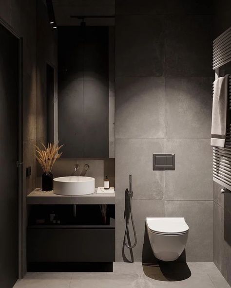 Minimal Interior Design Inspiration | 202 - UltraLinx Interior Design Examples, Modern Small Bathrooms, Small Bathroom Interior, Luxury Master Bathrooms, Minimal Interior, Minimal Interior Design, Bathroom Design Trends, Washroom Design, Bathroom Design Decor