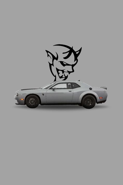 art by: @Mops_1245 Demon Challenger Wallpaper, Dodge Challenger Wallpapers, Dodge Charger Art, Dodge Demon 170, Demon 170, Black And White Wallpaper Iphone, Dodge Demon, Dodge Charger Hellcat, Mustang Bullitt