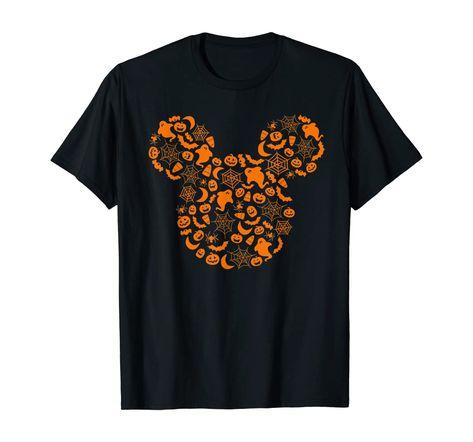 What To Wear To Disney, Halloween Silhouette, Mouse Halloween, Mouse Silhouette, Cute Mickey Mouse, Disney Halloween Shirts, Halloween Tee Shirts, Minnie Mouse Halloween, Classic Mickey Mouse