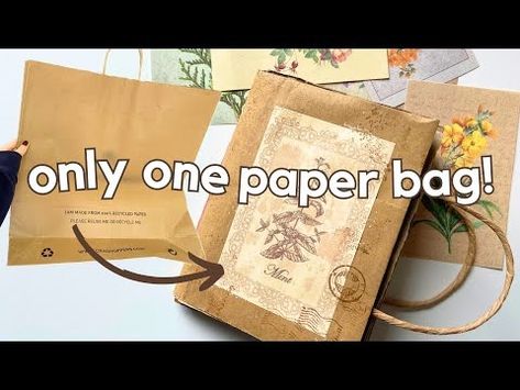 Paper Bag Folding, Paper Bag Junk Journal, Homemade Journal, How To Make A Paper Bag, Paper Bag Album, Smash Journal, Handmade Books, Journal Paper, Book Binding