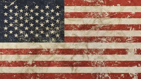 Old grunge vintage faded American US flag. Old grunge vintage dirty faded shabby distressed American US national flag background Old American Flag, Marshal Arts, Old Grunge, American Flag Background, Flag Background, Grunge Vintage, 10 Reasons, National Flag, Us Flag