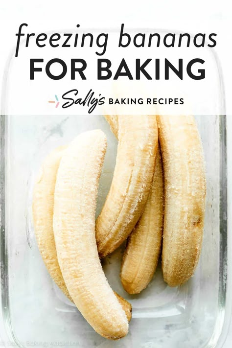 Freezing Bananas, Banana Scones, Ripe Banana Recipe, Kitchen Tricks, Breakfast Cookies Healthy, Chocolate Banana Muffins, Sally's Baking, Bread Muffins, Frozen Bananas