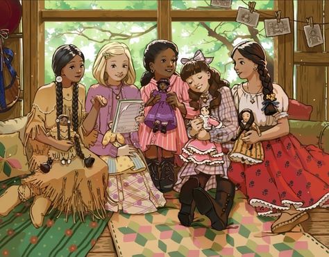 Friendship Pictures, Fanart Illustration, Pleasant Company, Illustrator Art, American Girls, Ag Dolls, Girl Drawing, Pretty Art, American Girl Doll