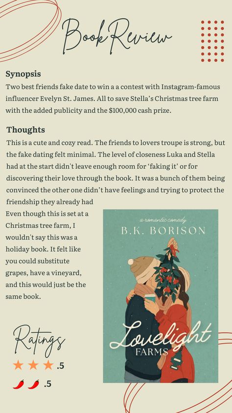 Another book review. This time we're prepping for the Xmas season. Check out Lovelight Farms by B.K. Borison Love Light Farms Book, Lovelight Farms, Farm Books, Recommended Books, Instagram Famous, Recommended Books To Read, Two Best Friends, Modern Romance, Love Light