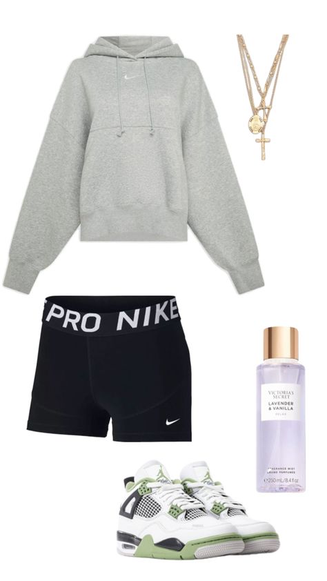 Nike Pro Outfits, Nike Pro Shorts Outfit, Nike Pro Outfit, Nike Pro Shorts, Volleyball Outfits, Cute Lazy Day Outfits, Lazy Day Outfits, Cute Everyday Outfits, Complete Outfits