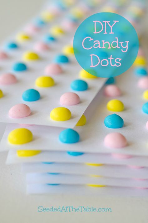 DIY Homemade Candy Dots by SeededAtTheTable.com Home Made Candy, Candy Dots, Candy Buttons, Dots Candy, Homemade Candy, Candy Cake, Valentines Day Treats, Homemade Candies, Candy Desserts