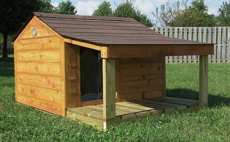 Dog Houses Xl Dog House, Double Dog House, Large Dog House Plans, Dog House With Porch, Dog House Plan, Pallet Dog House, Dogs House, Custom Dog Houses, Build A Dog House