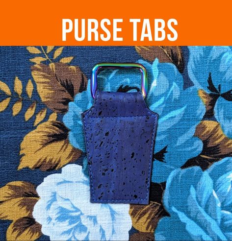 VIDEO: Purse Tabs Custom Bag Tags, Cork Purse, Types Of Purses, Sew Sweetness, Bags Sewing, Purse Tutorial, How To Make Purses, Purse Hardware, Fabric Labels