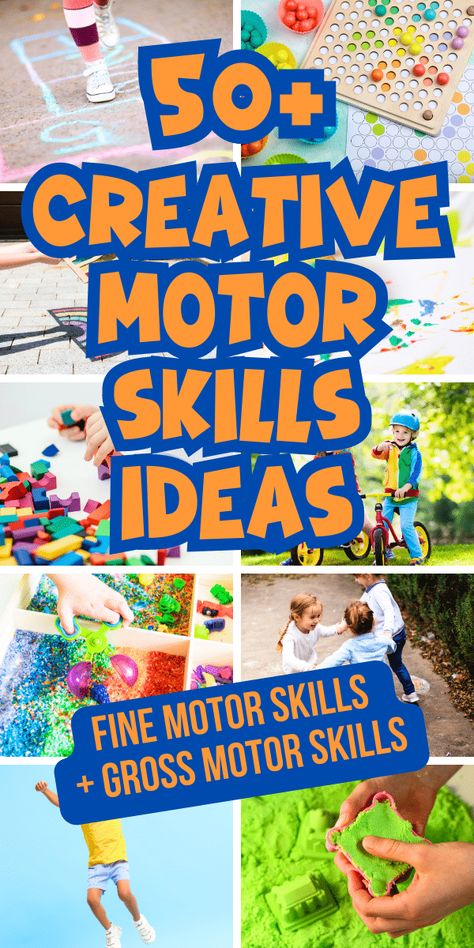 Gross Motor Skills For Preschoolers, Preschool Motor Skills, Motor Sensory Activities, Gross Motor Activities For Preschoolers, Fine Motor Activities For Preschoolers, Motor Activities For Preschoolers, Toddler Gymnastics, Motor Skills Preschool, School Age Activities