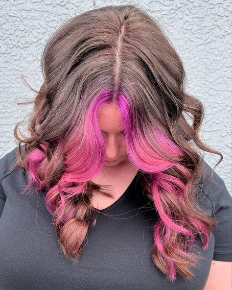 TOTALLY OBSESSED with this Purple-Jam Colored Halo Highlight 💜💜 This month I am offering 30% off ALL VIVID / CREATIVE COLORING SERVICES, in celebration of Pride Month 🌈 If you’ve been thinking about doing something FUN with your hair color, now is the perfect time to do so ! Interested in booking a reservation ? DM me and let’s get you one! #creativecolor #haircolor #alternativehair #vivids #vividhaircolor #alternativehaircolor #purplehair #hiddenhighlights #highlights #colorhighlights #p... Halo Highlights Hair, Halo Highlights, Vivid Hair Color, Highlights Hair, Work Hairstyles, Alternative Hair, Creative Colour, Creative Hairstyles, Colored Highlights