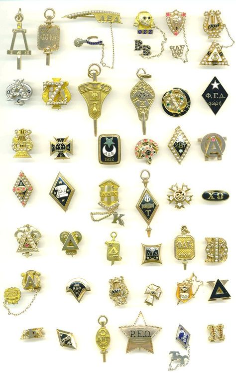 Greek_Fraternity_Pins Alpha Xi Delta, Alpha Xi, Honor Society, University Of Missouri, Fashion Vintage, Fraternity, Bulgaria, Greece, Vintage Fashion