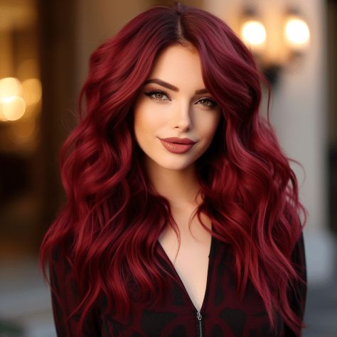 89 Trending Hair Color Ideas of 2023 Red Hair Trends, Dark Red Hair Color, Red Hair Looks, Red Hair Inspo, Wine Hair, Dark Red Hair, Beautiful Red Hair, Long Red Hair, Winter Hair Color