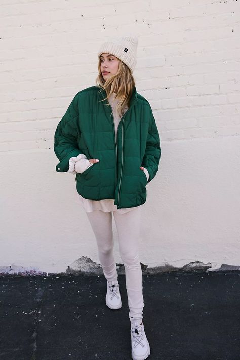 Pippa Packable Puffer Jacket | Free People Comfy Travel Outfit, Comfy Travel, Quilted Puffer Jacket, Fp Movement, Oversized Silhouette, Romper Pants, New Arrival Dress, Travel Outfit, Puffer Jacket